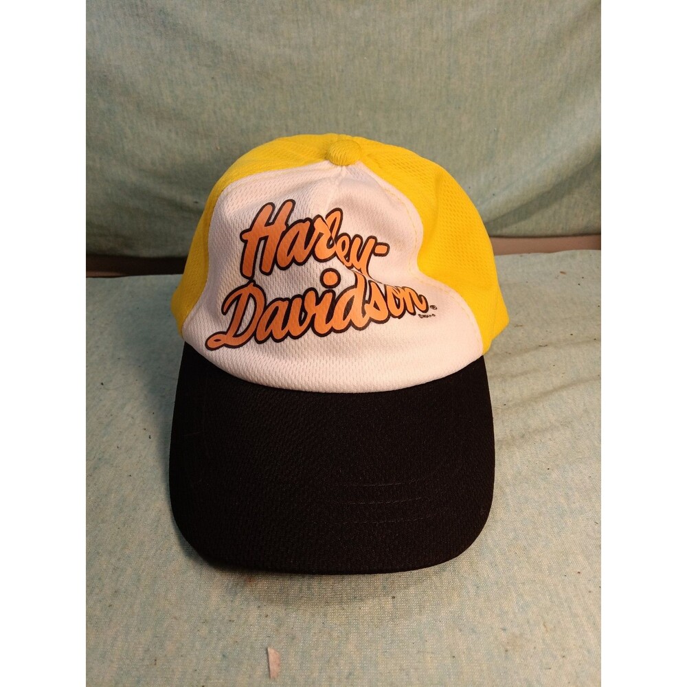 Harley-Davidson Little Girls' Mesh Colorblocked Baseball Cap w/ Criss Cross Back